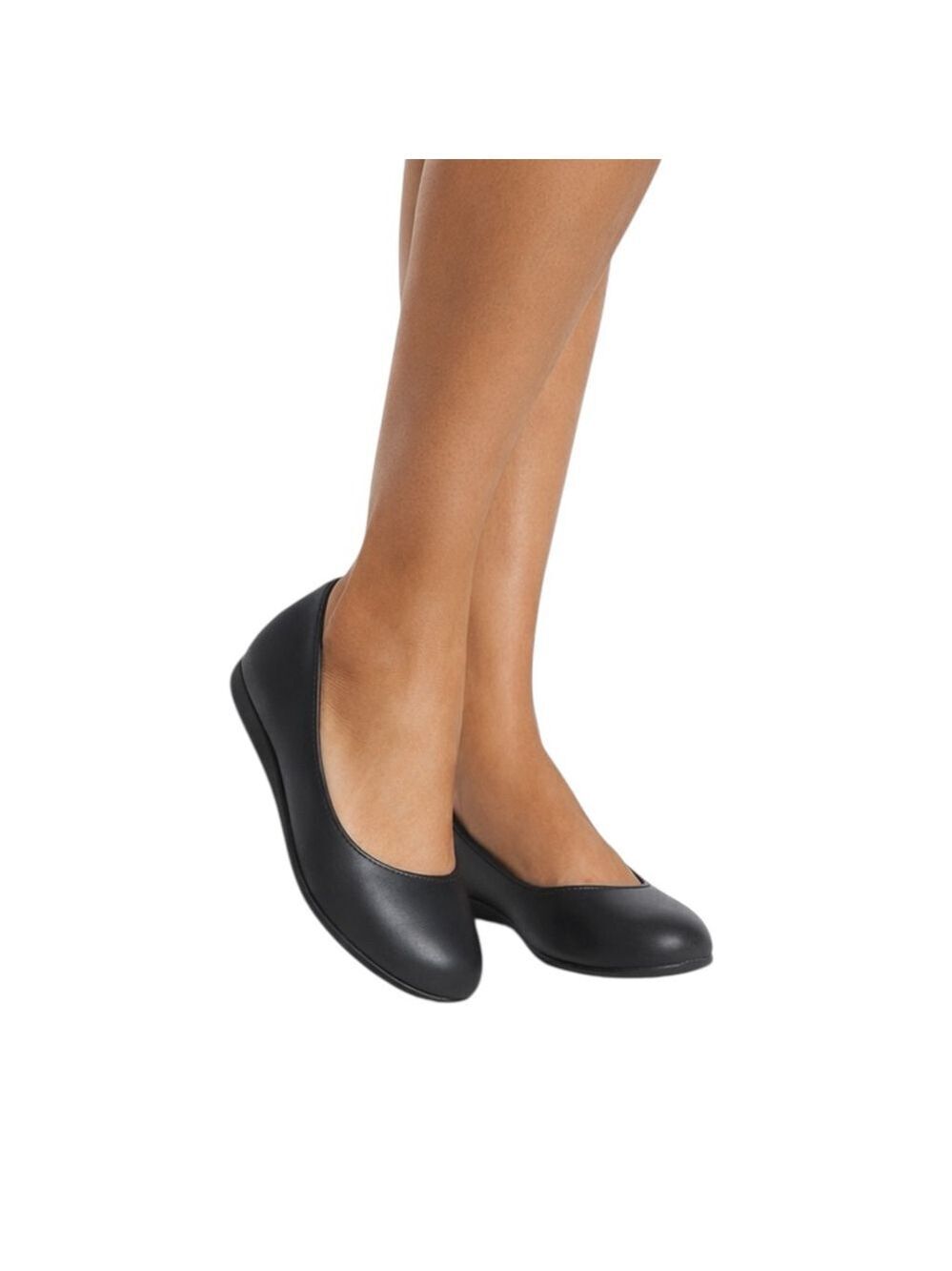 London Fog Baden Black Ballet Flats Comfort Slip On Shoes 9.5M